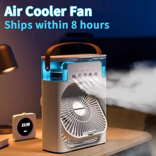 Portable Air Conditioner Fan – Mini Cooler, Humidifier & Night Light